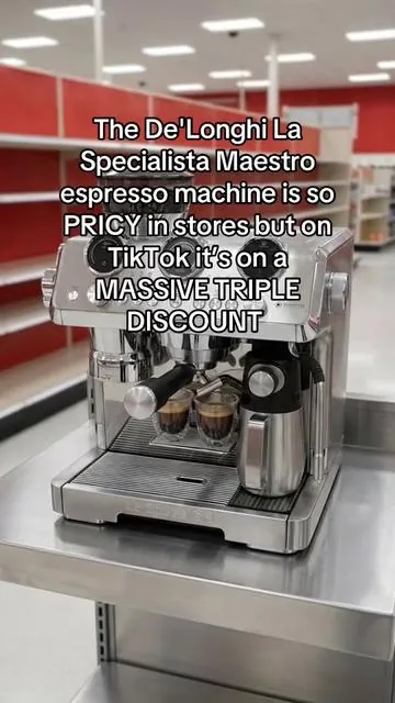 De'Longhi La Specialista Maestro espresso machine #tiktokshopcreatorpicks #tiktokshopcreator #tiktokshopcreatorfinds 
