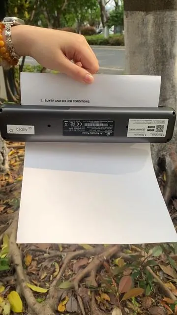 Wait! 🤯 Is this printer so portable that you can take it anywhere?  #wirelessprinter #thermalprinter#portableprinter #giftforher #fyp