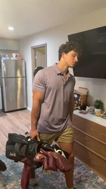Did my roommate put me on?#golf #petermillar #golftiktok #golftok #polo 