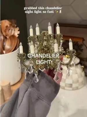 stop! this light is so gorgeous ✨🕯️ #nightlight #kitchenlighting #chandelier #homedecor #tiktokshop 