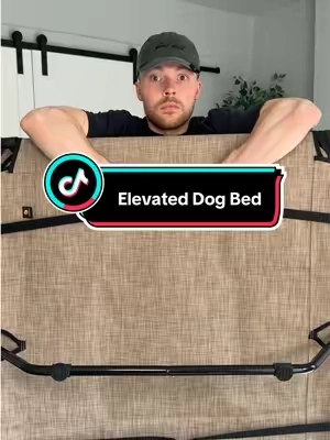 this dog bed rocks!!  #dogbed #elevateddogbed #campingwithdogs #tiktokshopspringglowup #tiktokshopcreatorpicks 