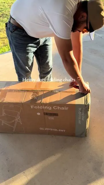 Run for your chairs! No more needing to rent🤪  #heavyduty #foldingchair #tiktokshop #fyp #fypシ 