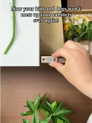 Keep your cabinet doors securely closed with this easy solution!#HassleFree #MagneticSolution #HomeImprovement #DIYHome #storagefix 