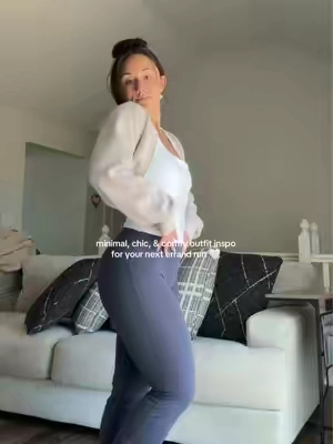 I’m obsessed with this color combo • medium • 5’5 • 160 lbs #yogapants #comfyoutfit #tiktokshopstockup #tiktokshopmothersday #tiktokshopcreatorpicks 