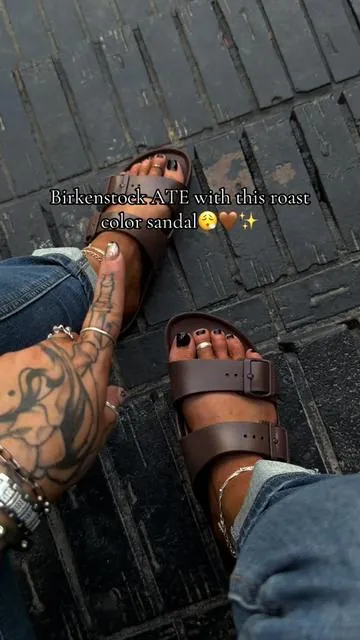 Comfortable Birkenstock two strap sandals @QVC, Inc ✨🤎