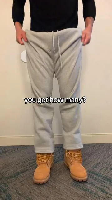 sz reference: 5’11 / large / 175 lbs #sweatpants #sweats #cozyoutfit 