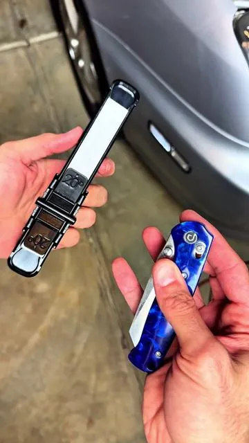 Sharpen your pocket knives perfectly every time with the Wicked Edge knife sharpening system, featuring built in angle guides. #knifesharpener #knifesharpening #pocketknife #foldingknife #everydaycarry 