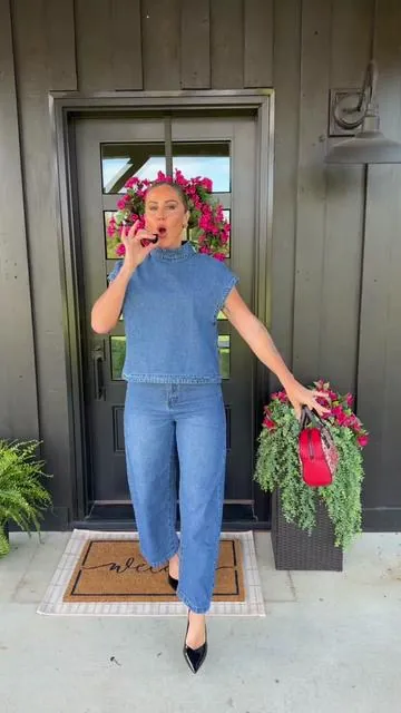 @UOOZEE USA DENIM OUTFIT @UOOZEE US @UOOZEE FASHION #tiktokshopcreatorpicks #Tiktokshopstockup #Tiktokshopmothersday #summervibes 