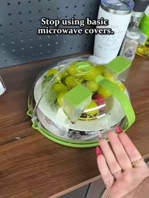 4 Vents Changed This Microwave Cover Forever 🔥#tiktokshop #kitchengadgets #microwavehack #homeessentials  #summervibes 