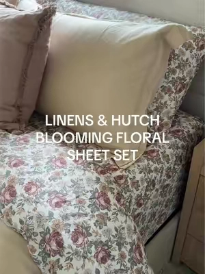 They’re giving luxury sheets minus the price tag ✨  #linensandhutch #4piecesheetset #vintagevibes #floralsheets #tiktokshopmothersday 