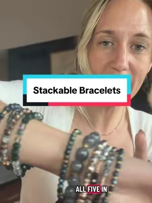 Replying to @Kikipoke61 these stackable bracelets are so high quality. #stackablebracelets #bracelets #jewelry #jewelrytiktok 
