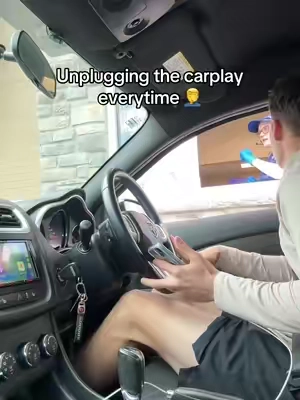 Atleast I don’t have to do that anymore #carplayadapter #carplay #carplayscreen 