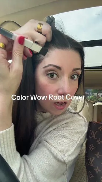 @Color Wow Hair Root Cover Up is that girl! I’ve been using the same color wow hair root cover up for the past 3-4yrs and it still has tons of product left in it! This root cover up is water proof, sweat proof and does not transfer. I keep one root cover up in the house and one in my car. #colorwow #roottouchup #hairhacks #beautytips 