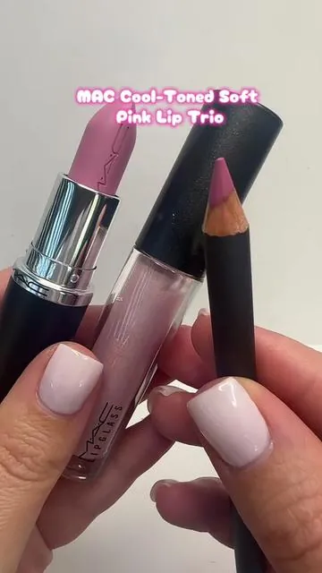 Cool tone pink lip trio @M·A·C Cosmetics #maclipstick #maclipstick #lipcombo #cooltonepink #tiktokshop 