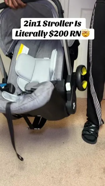 A convertible baby stroller + car seat! #babystroller #babycarrier #carseat #tiktokshopstockup #momhacks  