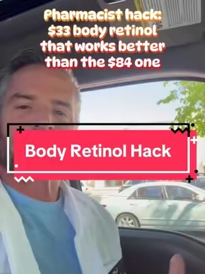 $100 body retinol? Hard pass. Body retinol is what keeps your skin from looking crepey, scaly, and folded as you age. It plumps everything up. Problem is the price tag. Here’s the hack. Saltair body butter already has the phospholipids, phytoestrogens, and ceramides that make CeraVe look basic. Pour one 30ml bottle of The Ordinary 2% Retinol right in. You get a 0.1% body retinol for $33 instead of $84. Works better too because those lipids drive the retinol deep into your skin. Same results. Way less money. #philsmypharmacist #skincarehack #antiaginghack #healtheducation #bodybutterhack 