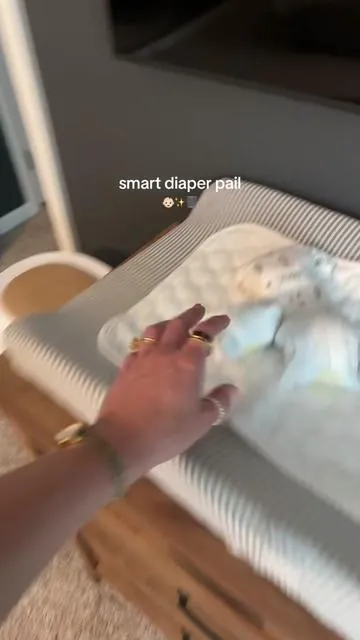 Why did it take until 2026 to invent a motion sensor smart diaper pail?! @Jool Baby #diaperpail #babynursery #nurserymusthaves #jooldreamteam 
