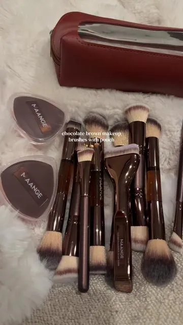 affordable good quality brushes 🤎✨ @MAANGE Beauty Tool #maangebeauty #makeupbrushes #beautytools #fyp 