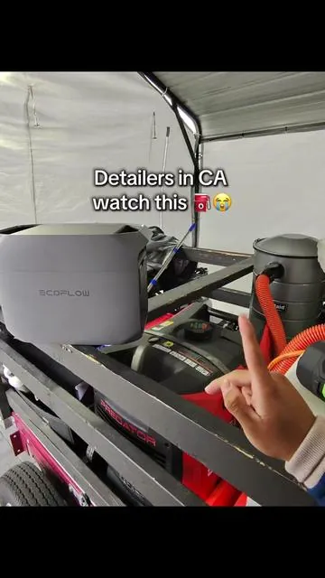 The ECOFLOW delta 3 has been so clutch now that gas costs an arm and a leg! #fyp #detailing #gas #generator #summervibes @EcoFlow 