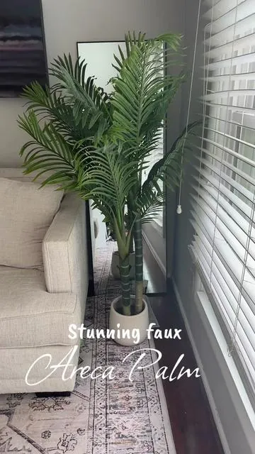 These faux Areca Palms are stunning!  Limited time sale! #palm #hom #homedecor #plants #fyp 