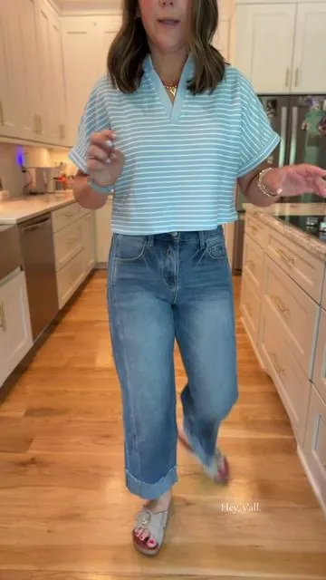 Wearing the color "mid blue" loveeeee these jeans so much! #jeans #summervibes☀️ #summerjeans #womensjeans #fashion 