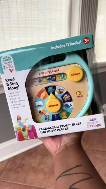 Teaching your little one about the Bible has never been so easy & fun! This is a must have, click the link to get yours today 🫶🏽 #viral #FYP #biblestories #storyteller #godisgood 