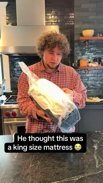 He’s so gullible🤣 I’m glad we didn’t buy a whole new mattress 