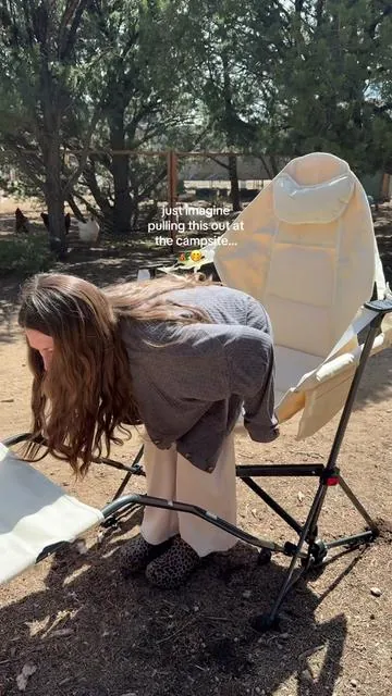 A chair for the moms outside all summer 😭⛺✨  #gdyhome #gdyhammockchair #hammockchair #outdoorhammockchair #tiktokshopmothersday 