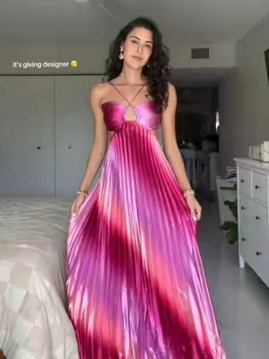 How is this dress from TikTok shop?!?  #dress #weddingguestdress #outfitinspo #formaldress #tiktokshopcreatorpicks 