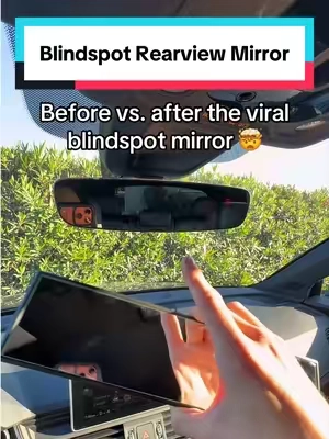 This blindspot removing mirror is a must have for every car! Drive safer by expanding how much you can see around you. No tools needed fits right over your current rear view mirror. Makes the pertect gift for grandparents and short people! #carproducts #caraccessories #blindspotmirror #rearviewmirror #cargadgets 