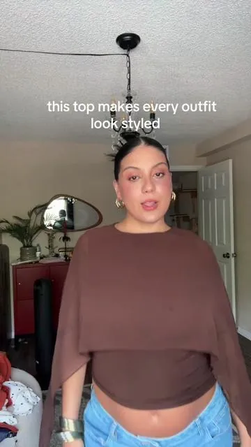 I NEED HER IN MORE COLORS ASAP! I’m going to a baby shower this weekend that is semi formal and your best believe this is the top I’m gonna be wearing with another pair of pants that is comfortable but looks more elevated 🤌🏽 #bumpfriendlyfashion #fashiontok #ttsfashionfinds 