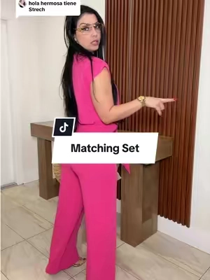 Respuesta a @Mariposa Michoacana PRETTYGARDEN Women's Summer 2 Piece Outfits Cap Sleeve V Neck Belted Crop Tops Wide Leg Pant Sets Casual Tracksuit 100% Polyester Chiffon Texture - Womenswear #tiktokshopcreatorspicks #Summervibes #womenswear #womenswear #2pieceset 