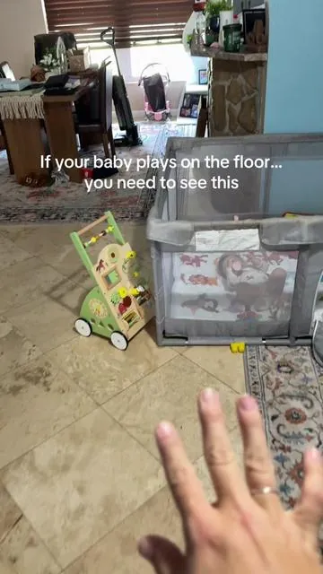 This playmat is thick, soft, and has a non-slip bottom so your baby can crawl, play, and fall safely without you stressing every second. It’s honestly a game changer for peace of mind 🙌 #TikTokShopFinds #MomMustHaves #BabyEssentials #Playmat #MomLife 