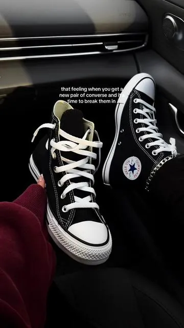 nothing beats a slightly worn down converse @Tillys #converse #hightopsneakers #sneakers #liftingshoes 