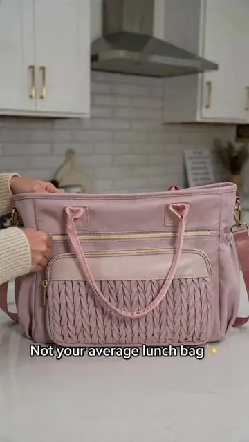If you need a lunch bag that has a built-in ice pack, this one's for you! I'm obsessed with this lunch bag. It features an ice pack that's built right in, making it super convenient. Check it out on the TikTok shop now! I'm going to link it below. If you need a lunch bag that has a built-in ice pack, this one's for you! #SummerVibes #lunchbag #bag #tiktokshop #HSHRISH
