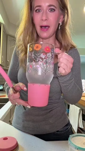 Cute, SO affordable and sell out QUICK! #glasstumbler #tumbler #drinkyourwater @QVC, Inc #QVCLoyaltyProgram