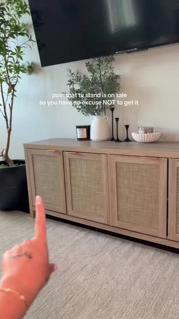 you literally have NO excuse to to run and grab the tv stand… stop adding to saved & just add to the cart🫣🤭🤭 @SICOTAS #tvstand #stand #furniture #homedecor #home 