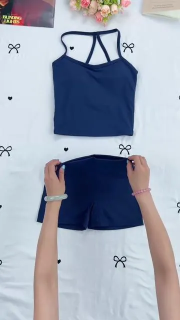 Sexy backless cut! Max airflow to keep you cool, sculpt and show off your perfect beautiful figure bow 🎀 #BacklessYogaSet #HighWaistWorkout #GymActivewear #QuickDryFitness #WomensAthleisure 