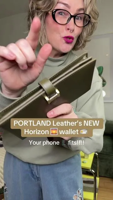I got the XL and she’s basically a clutch yall, could not be more impressed #portlandleather #horizonwallet #plgpartner #tiktokshopmemorialday️️ #tiktokshopcreatorpicks 