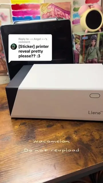 Replying to @~« Angel »~ this is the printer I use!!  #liene #lienepixcuts1 #stickermachine #sticker 
