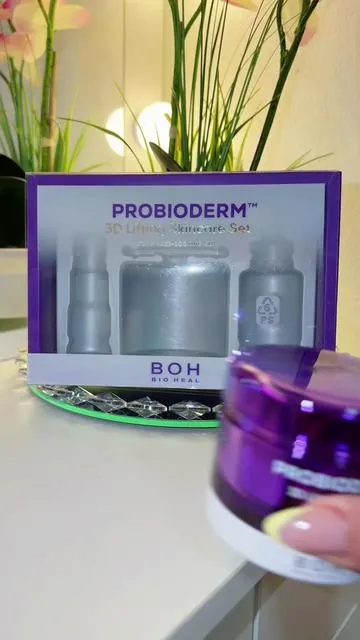@BOH BIOHEAL Malaysia OS Cardi B Pick] BIOHEAL BOH Probioderm 3D Lifting Skincare Set | Korean Night Cream, Serum & Face Mist for Lifting & Firming | Perfect Anti-Aging Routine for Dry, Dull, Saggy Skin | Mother’s Day Gift