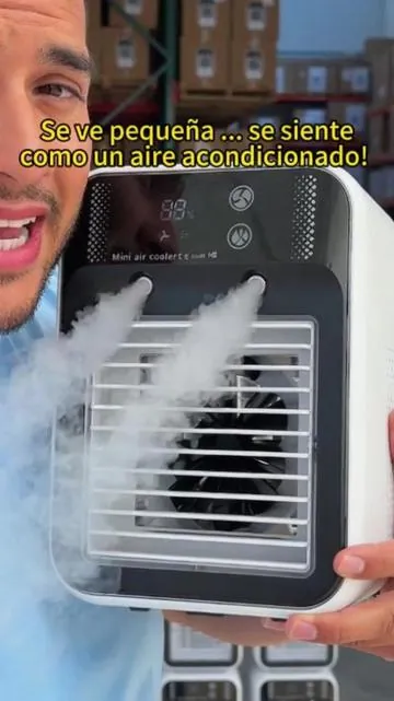 Gracias a este mini aire acondicionado ya no paso más calor en verano #minicoolers #miniaircooler #coolingfan #minicoolingfan  #summervibes 