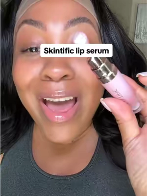 Replying to @Marie Marie the baby pink is back in stock… runnnnn! #skintific #lipserum #lipgloss #cardibskintific #darklips 