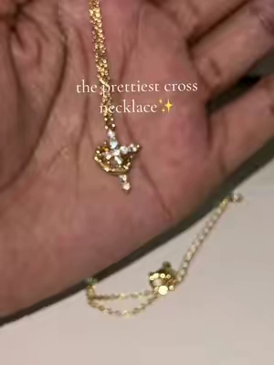 so perfect😍 #necklace #crossnecklace #jewelry #christian #christiantok  