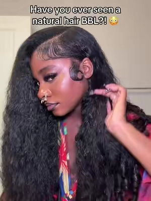 Natural hair BBL? In 5 mins?! Sign me up ✅🤣 #fyp #fypシ゚viral #fy #naturalhair #4chair 