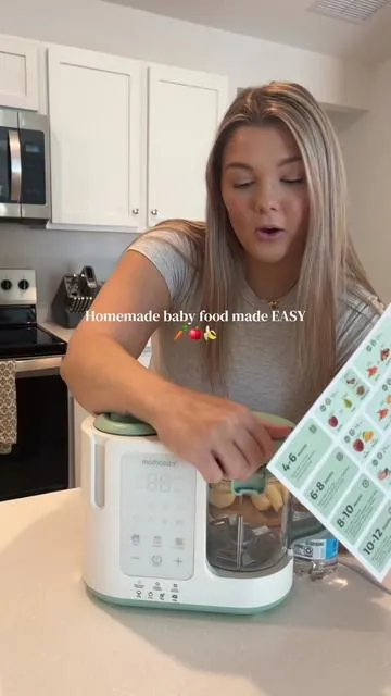 Homemade baby food without the stress 👶🥕 #momcozy #momtok #babyfood #homemadebabyfood 