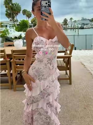 The most stunning dress!!! @CiderEssentials @CiderCloset wearing an xxs! So good for weddings, graduations, vacay! #weddingguestdress #cider #lacedress #eurosummer 
