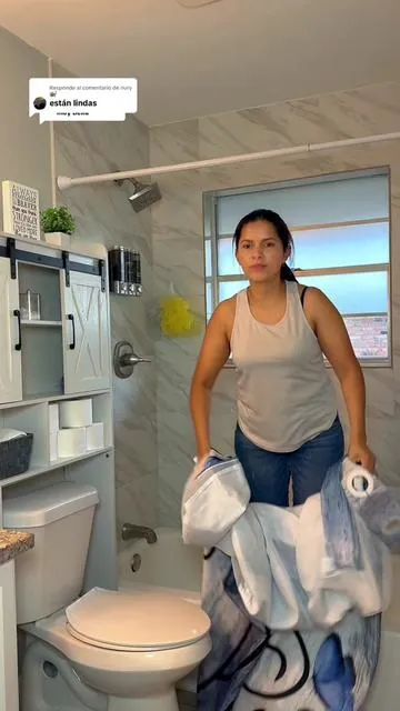 Respuesta a @nury 🐌 hermosa y funcional cortina para baño #showercurtains #curtains #tiktokshopstockup #summervibe #tiktokshopcreatorpick 