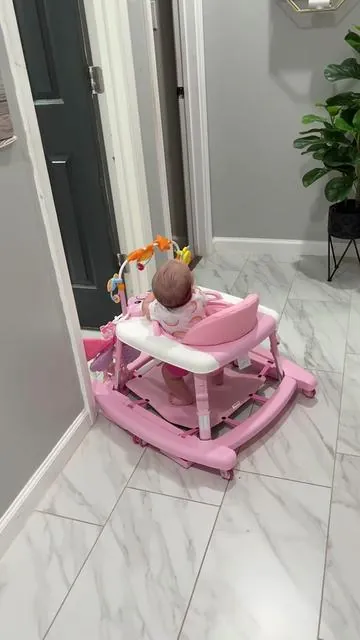 ##Summervibes5-in-1 Baby Walker for 6-18 Months Infants##Foldable& Adjustable Activity Walker with Bouncer, Music##FeedingTray & Removable Footrest for Boys & Girls##ofertastiktokshopparati