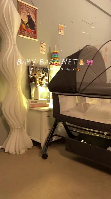 Don't make my mistake of cluttering your nursery! 😩 The 3-in-1 Compact Design is the stress-free sanity hack you need. MASSIVE DISCOUNT! 💸 Shop fast! 👇 #babybassinet #babybassinetforbaby #babyitems #stablesleep #momtobe